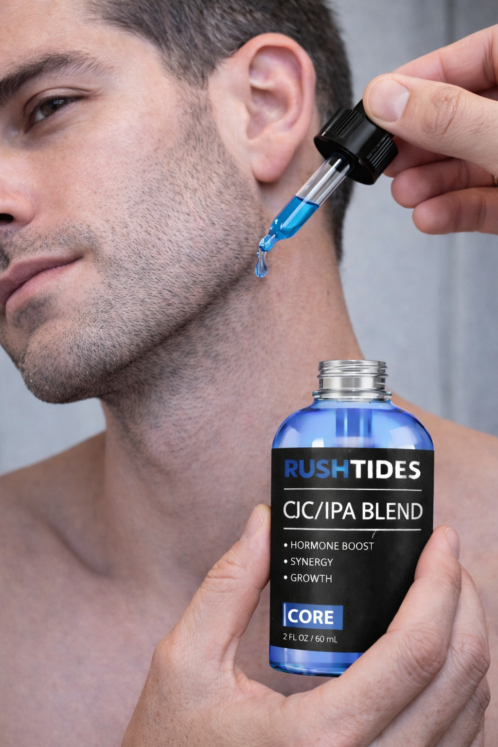 CJC-1295 NO DAC / IPAMORELIN BLEND PEPTIDES TOPICAL SERUM